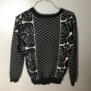 Striped & Floral Sweater